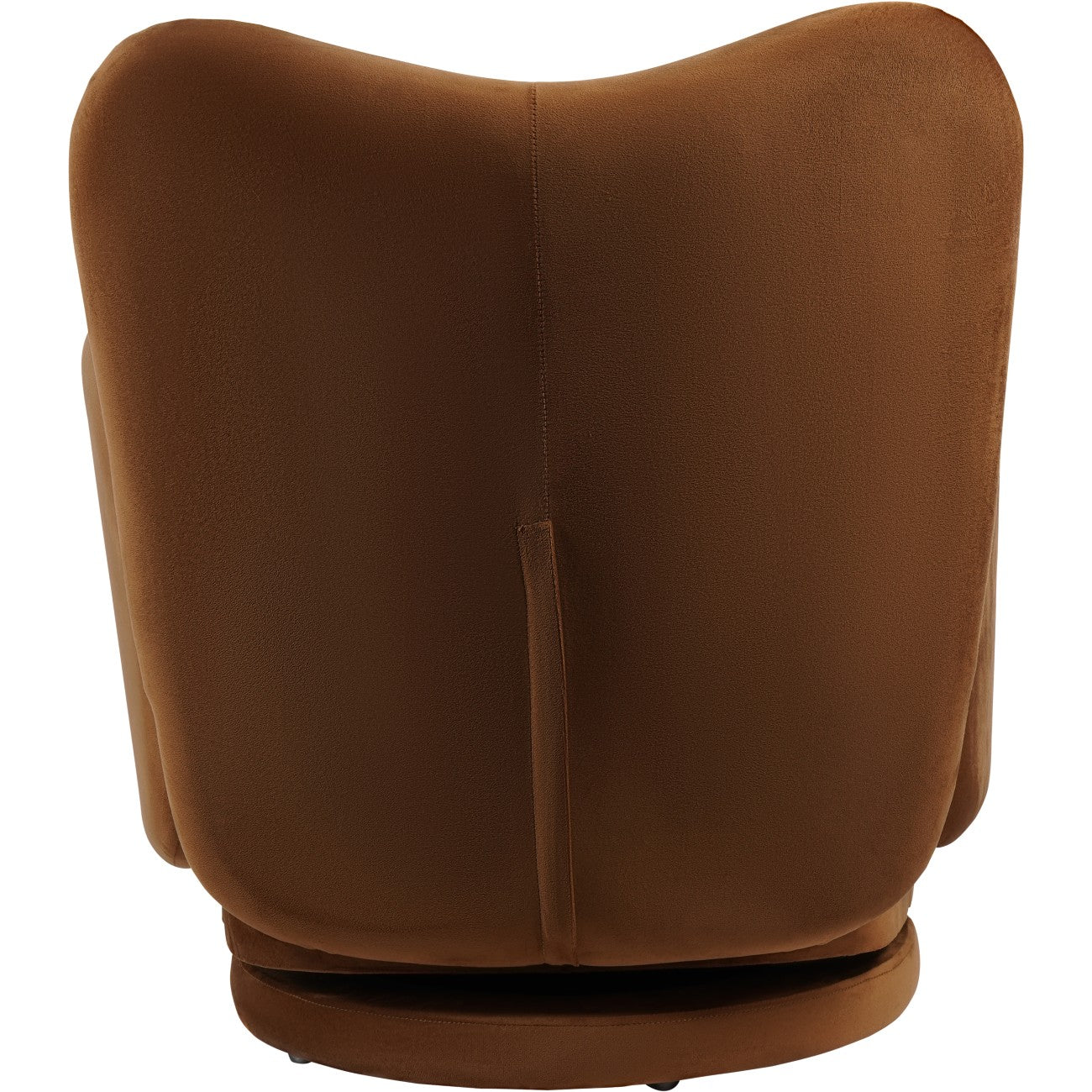 Bingham Upholstered Swivel Chair Velvet Caramel