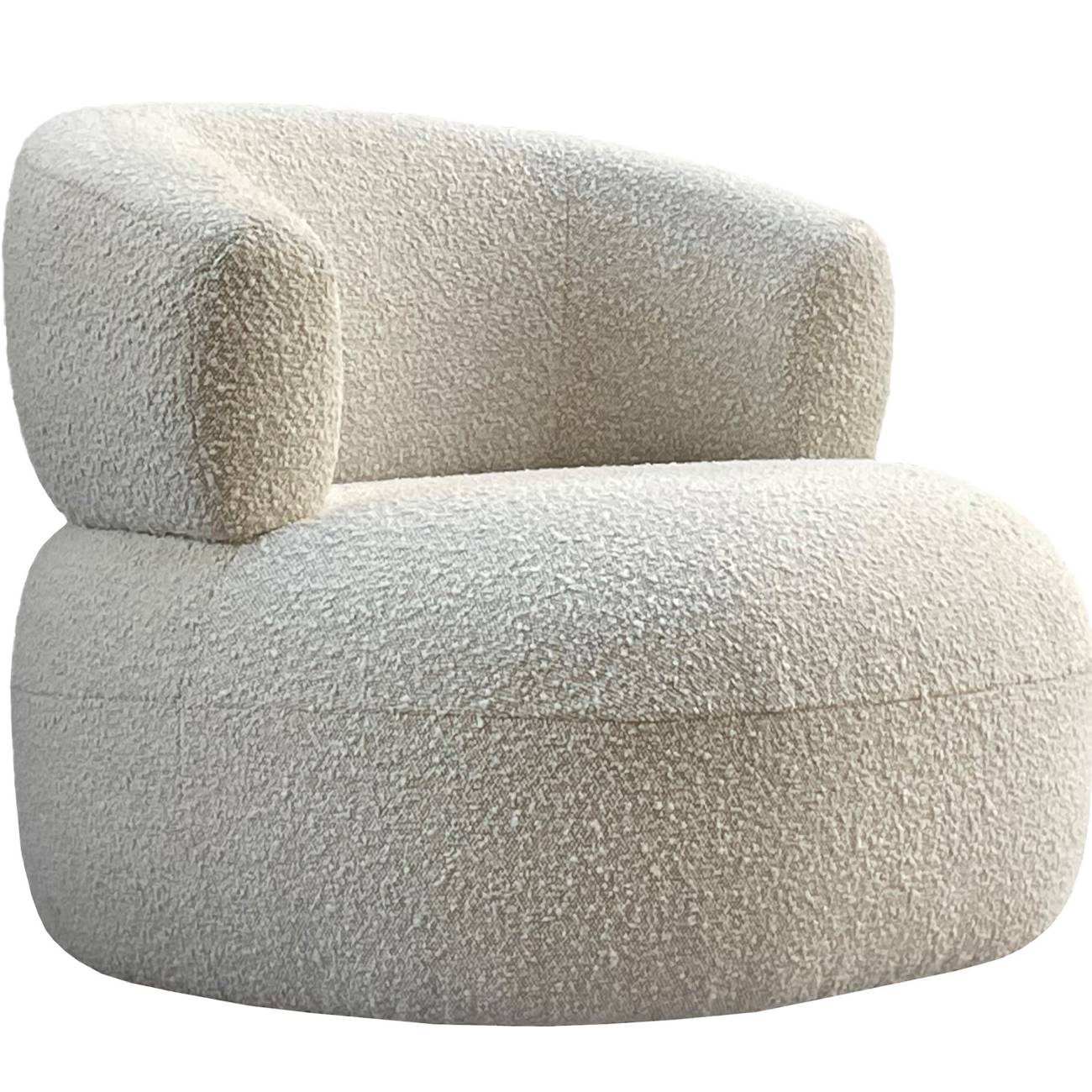Luna Occasional Chair in Boucle Cream