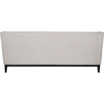 Theodore Buttoned Sofa in Ivory Fabric