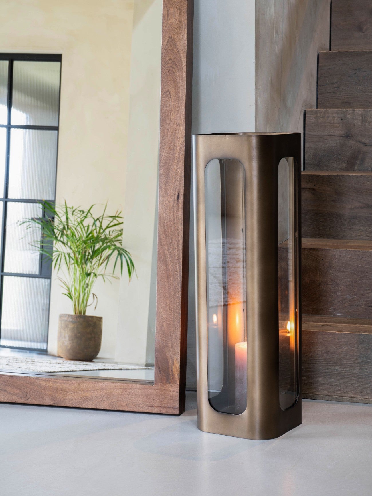 Thorpe Metal and Glass Hurricane Large 78cm