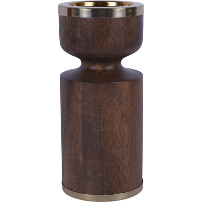 Amalfi Wooden Pillar Holder 23cm