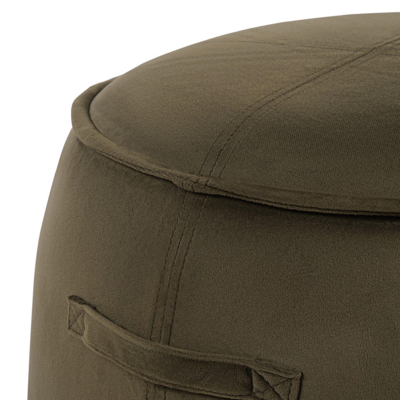 Bingham Upholstered Stool Velvet Green