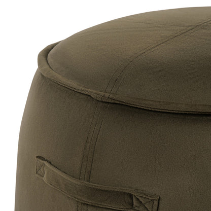 Bingham Upholstered Stool Velvet Green