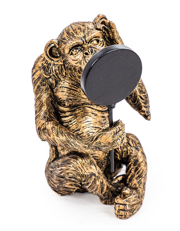 Antiqued Bronze Vain Monkey Figure