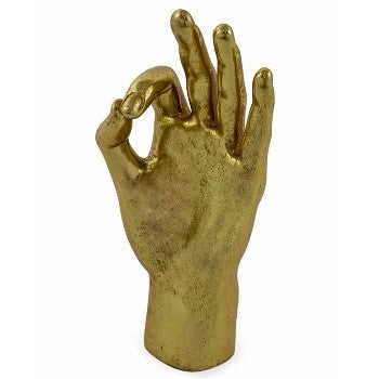 Gold 'Ok' Hand Figure