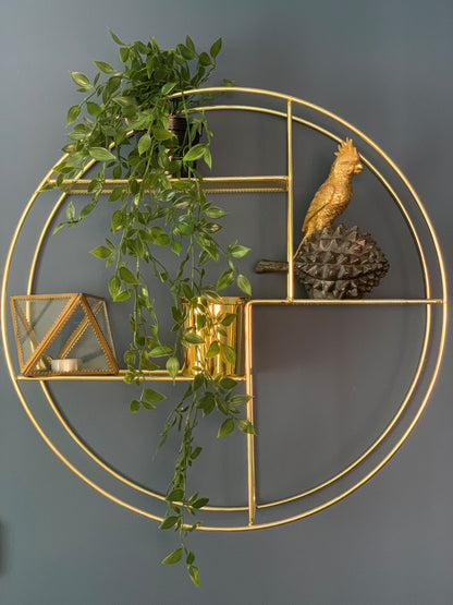 Gold Parrot on Bronze Pine Cone