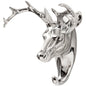 Large Nickel Stag Coat Hook