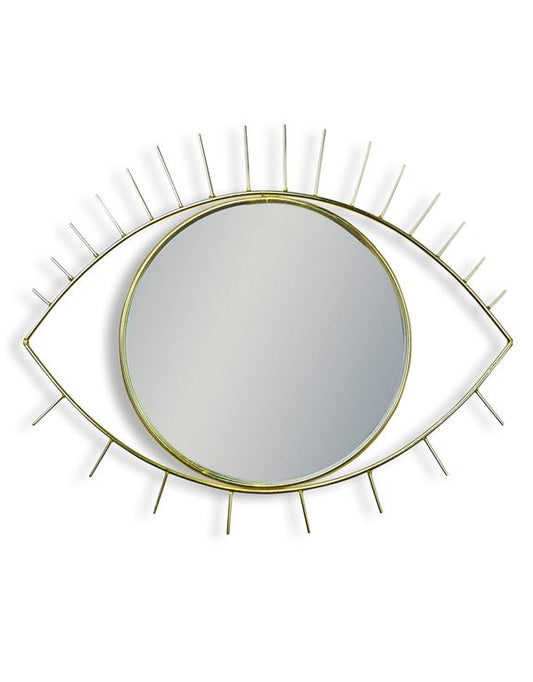 Metallic Gold Eye Wall Mirror