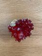 Set of Two Ruby Red Crystal Drawer Knobs