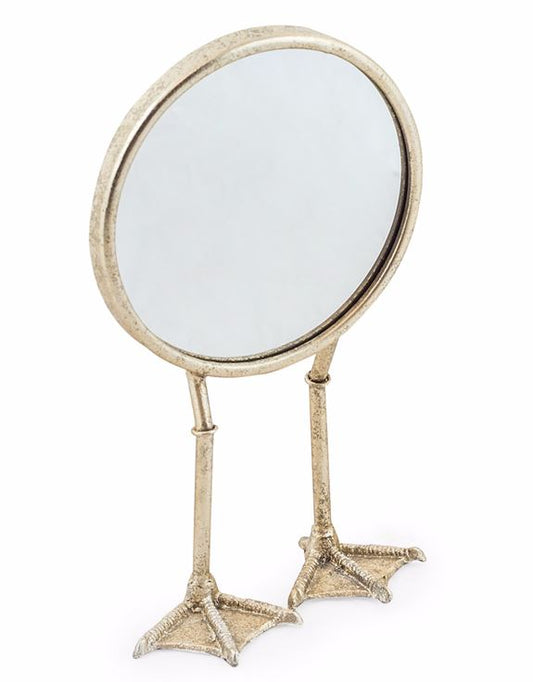 Silver Bird Legged Table Mirror